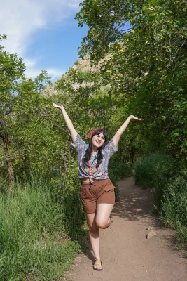 "Plus, having an affinity for hats, headbands and bandanas is a great solution for having a bad hair day! You’d be more shocked to see me out and about in a dress and heels." Photos by Evan Hancock.