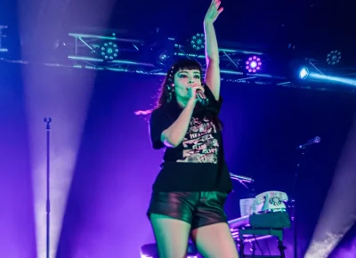 Lauren Mayberry brings confidence to the stage at Soundwell. Photo: Derek Brad.