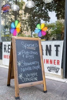 In addition to classics like their Philly Cheese Steak, Ramblin Roads offers rotating specials. Photo: John Barkiple