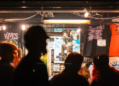 Snõõper merch available at the merch booth at the Union Event Center in Salt Lake City, UT.