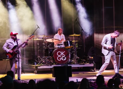 OK Go playing in Salt Lake City UT and promoting their new album at the Red Butte Garden Amphitheatre.
