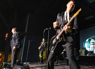 The Hives playing on stage in Salt Lake City for their new album release of The Hives Forever Forever The Hives.