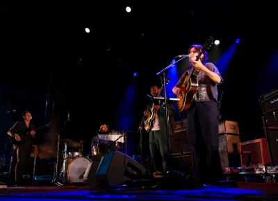 Adrianne Lenker (right) leads Big Thief in their SLC Twilight set.