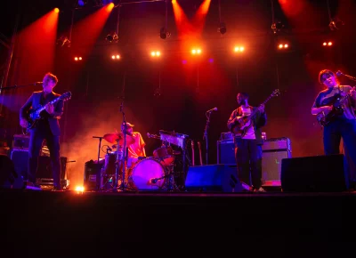 Big Thief on stage at Library Square for SLC Twilight on Sept. 22.