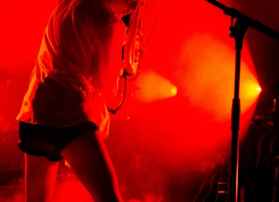 Michelle Zauner of Japanese Breakfast goes all in on the guitar.