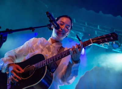 Michelle Zauner of Japanese Breakfast pulls you in with their enchanting vocals.