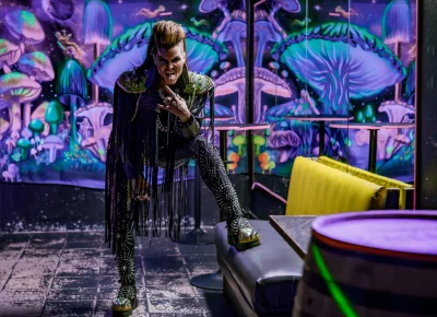 Kory Edgewood is inspired by many famous Glam Rock stars. Which explains his flair for the dramatic. Photos: Ashley Christenson.