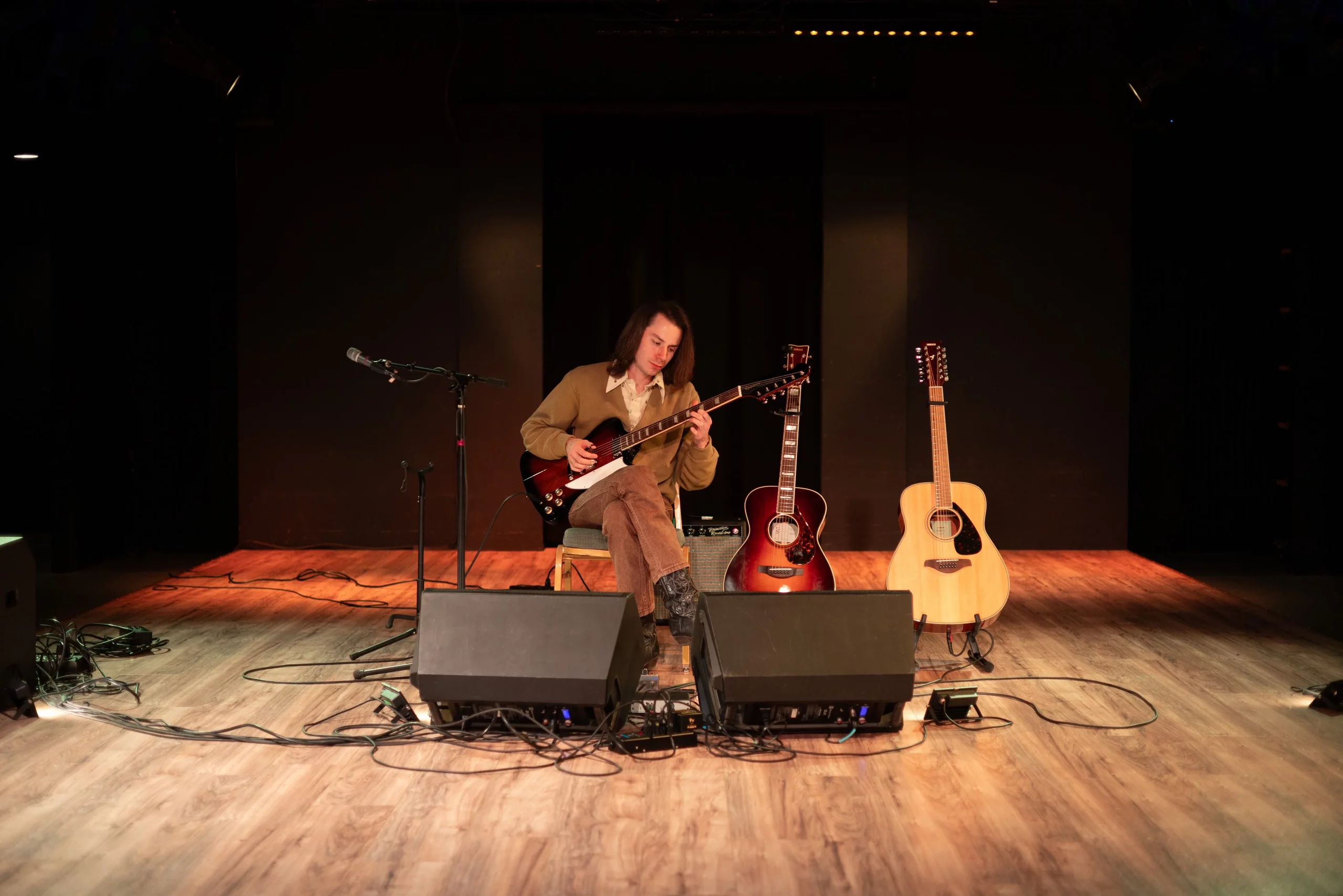 Hayden Pedigo performed an intimate set at the Parker Theatre in Salt Lake City on October 26, 2025.