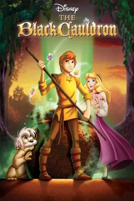 A movie poster of the movie The Black Cauldron for the 31 Nights of Secondhand Screenings.