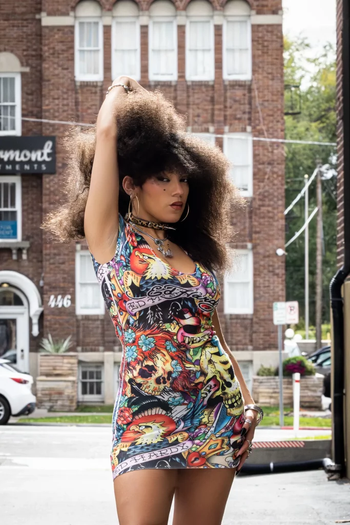 Adaline Rae sees their beautiful hair as a symbol of their resistance. Photo: Derek Brad.