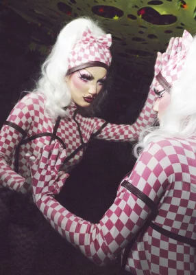 Through the community she founded, AFAB-ulous, Sky Faux highlights the fierceness of drag divas. Photo: Carly Duke.