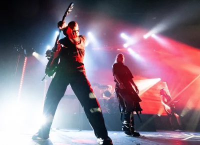 Garbage performing at The Complex.