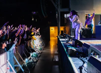 Rapper MAVI on stage at The Union on Nov. 1.