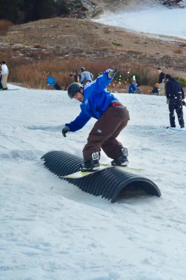 Nick McCluskey — Cab 270 frontside boardslide — Alta, UT