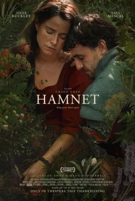 The movie poster for the 2025 film Hamnet.