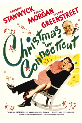 A movie poster of Christmas in Connecticut for the 31 Days of Secondhand Givings.