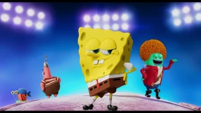 SpongeBob, Patrick and Gary dance with Ice Spice in the SpongeBob movie