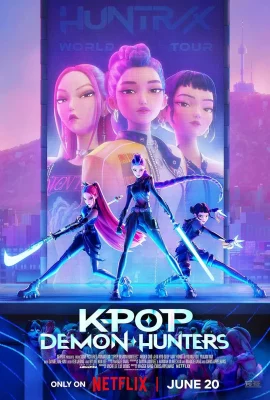 The movie poster for the 2025 film KPop Demon Hunters.