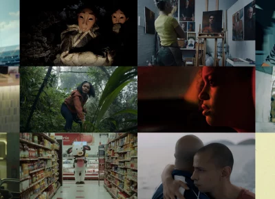 Stills from severeal 2026 Sundance Film Festival short films.