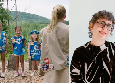 Left: A still from Cookie Queens, an official selection of the 2026 Sundance Film Festival. Right: Alysa Nahmias, director of Cookie Queens. Courtesy of Sundance Institute | photo by Jason Frank Rothenberg.