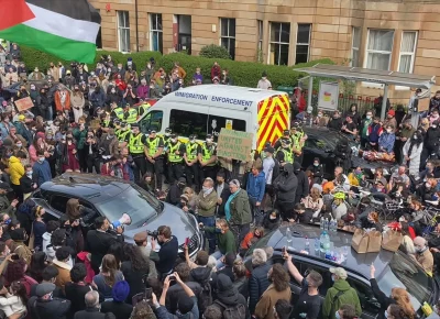 A still from Everybody To Kenmure Street by Felipe Bustos Sierra, an official selection of the 2026 Sundance Film Festival. Courtesy of Sundance Institute.