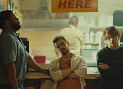 O'Shea Jackson Jr., Dave Franco and Mason Thames appear in The Shitheads by Macon Blair, an official selection of the 2026 Sundance Film Festival. Courtesy of Sundance Institute.