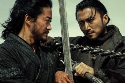 Wu Jing and Nicholas Tse in Yuen Woo-ping's Blades of the Guardians.