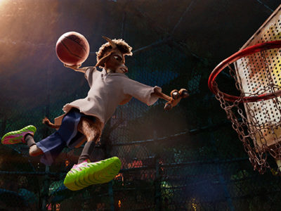 Will Harris dunks a ball in Goat.