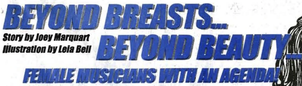 Beyond Breasts… Beyond Beauty… Female Musicians With an Agenda!
