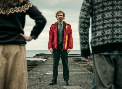 Domhnall Gleeson, Gayle Rankin and Grant O'Rourke appear in The Incomer by Louis Paxton, an official selection of the 2026 Sundance Film Festival. Courtesy of Sundance Institute | photo by Anthony Dickenson.