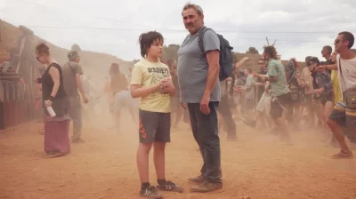 Sergi Lopez and Bruno Nunez in Sirāt by Oliver Laxe