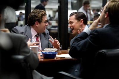 Jonah Hill and Leonardo DiCaprio in The Wolf of Wall Street