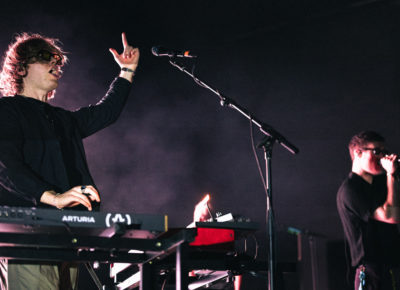 Bob Moses members Jimmy Vallance and Tom Howie photographed side by side