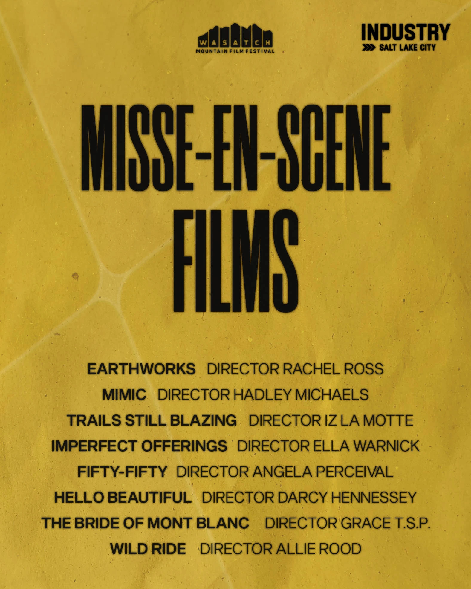 Wasatch Mountain Film Festival Misse-en-scene schedule