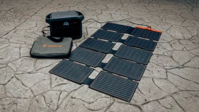 the solar-powered battery Murray uses for the Great Wide Open Mic