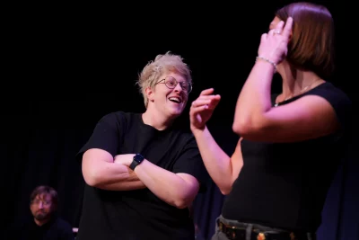 Members of Improv SLC on stage.