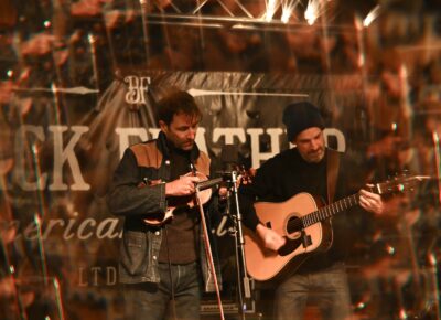 Andrew Bird and his band on the Black Feather Campground Stage. Photo: Natalie Simpson
