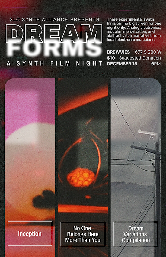 SLC Synth Alliance Presents: DREAM FORMS – A Synth Movie Night @ Brewvies