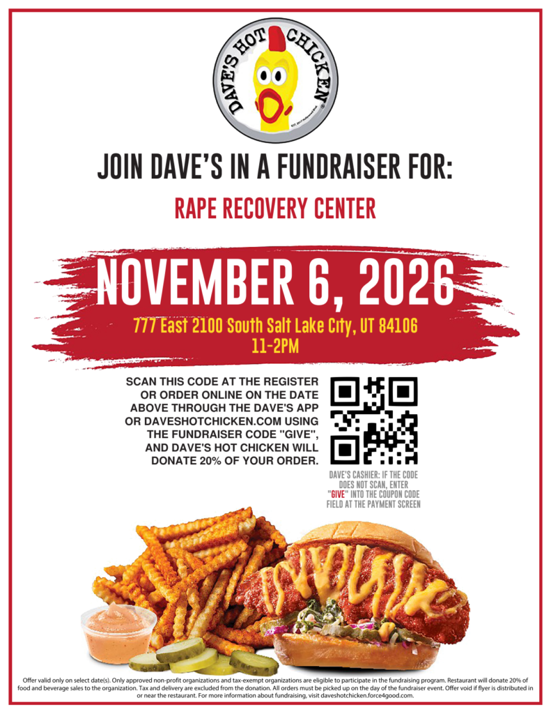Dave’s Hot Chicken Fundraiser Benefiting the Rape Recovery Center