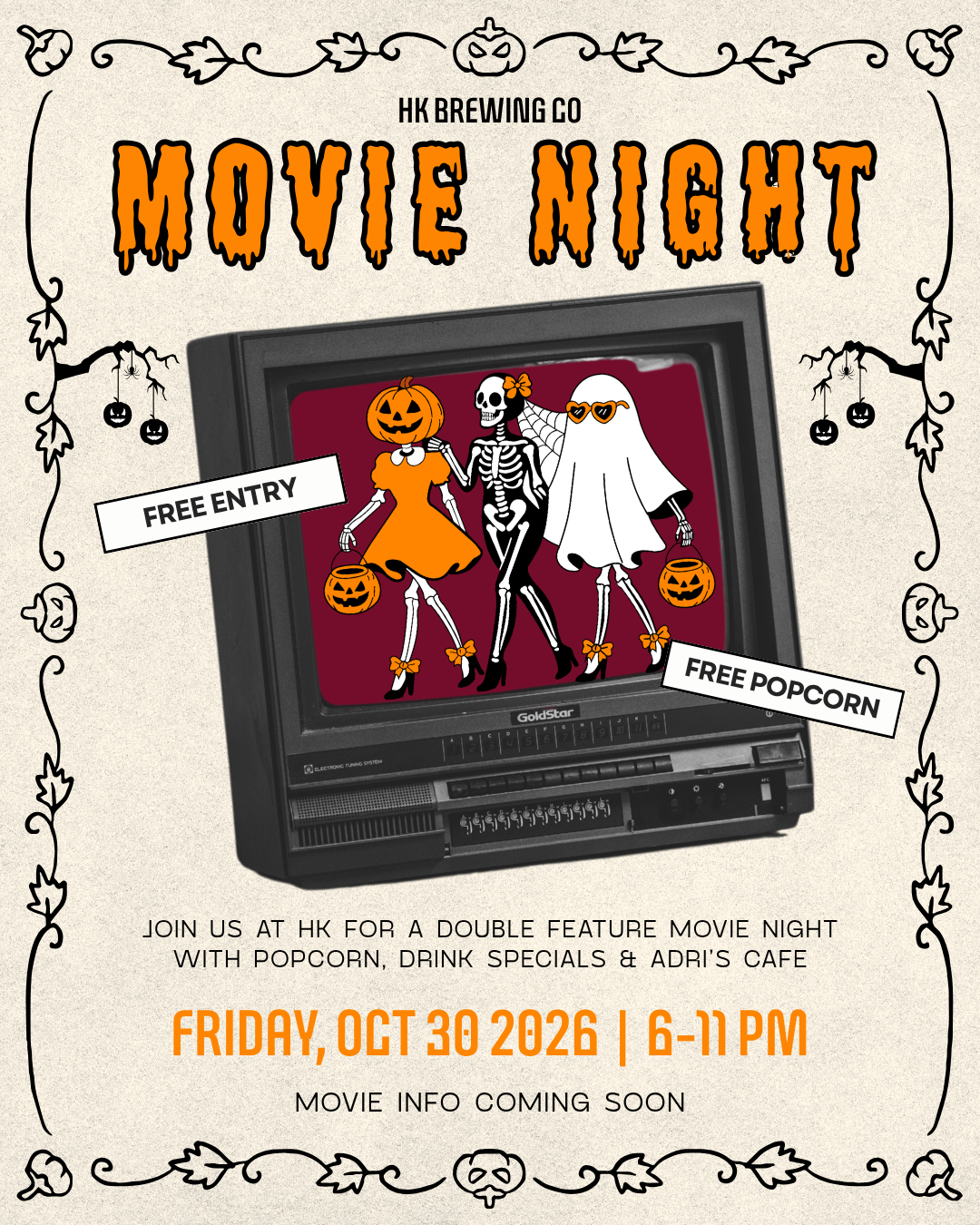 Halloween Movie Night: Double Feature