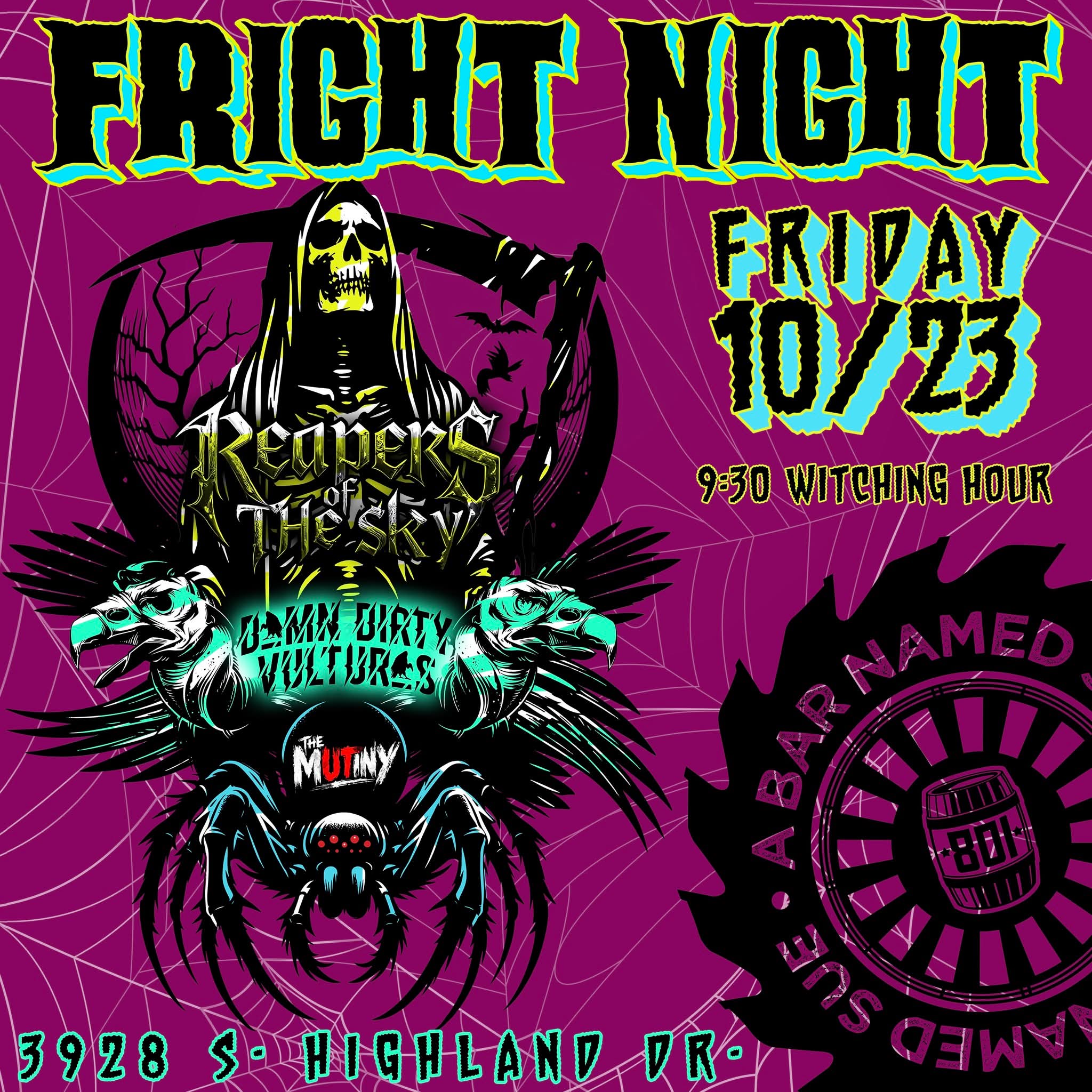 Fright Night! Metal and Monsters at Sues!